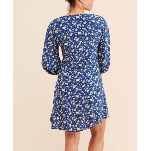Rolla’s x Free People | Valerie Rambling Rose Dress in French Blue Size Small - Picture 13 of 14